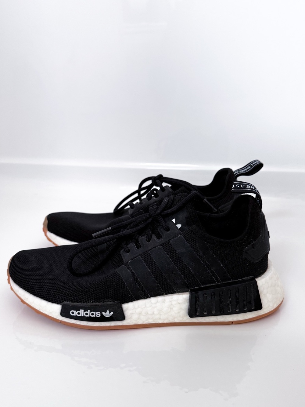 Adidas NMD_R1 Black Gum Sole Sneakers | Men’s Size 6 | Never Worn